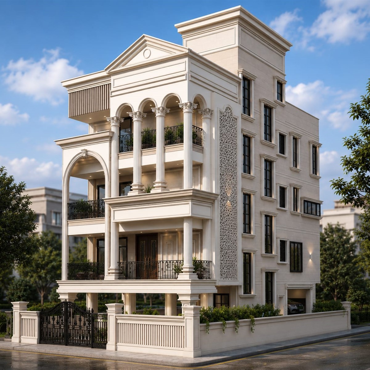 Luxury Bungalow Architectural Design in Godrej Edan Estate Pune