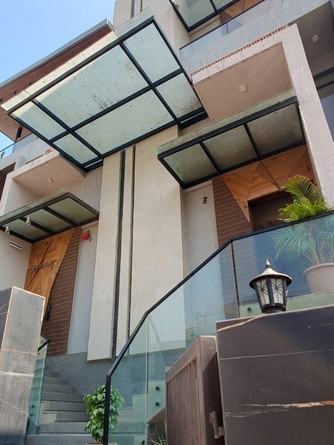 Glass Canopy Entrance Design by Architects in Pune