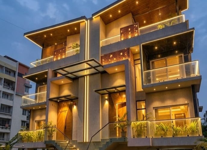 Completed Contemporary Bungalow by Architects in Pune