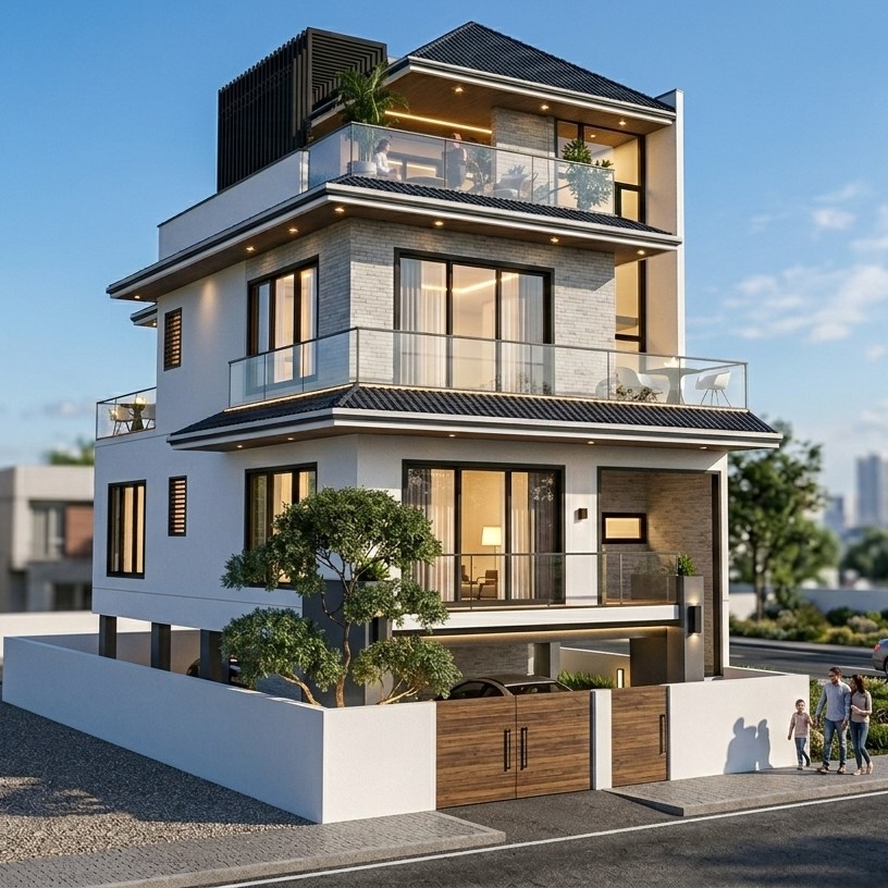 Modern Bungalow Architects in Hinjewadi Pune